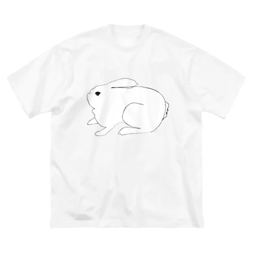 媚びないうさぎ ビッグシルエットTシャツ