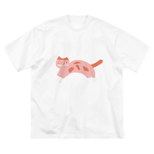 みみちゃん (ねこ 三毛猫) ビッグシルエットTシャツ