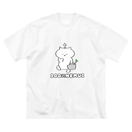 100％NEMUIしろねんこ ビッグシルエットTシャツ