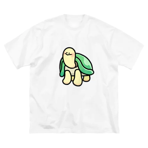 ツヤっとカメちゃん ビッグシルエットTシャツ