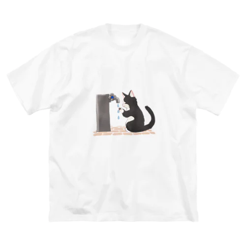 手洗い猫 Big T-Shirt