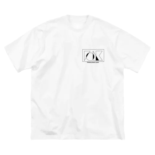 フォー研　黒文字 ビッグシルエットTシャツ