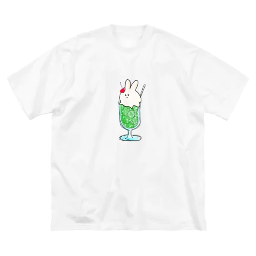 うさぎそーだ ビッグシルエットTシャツ