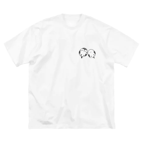hacy's スズメ シマエナガ Big T-Shirt