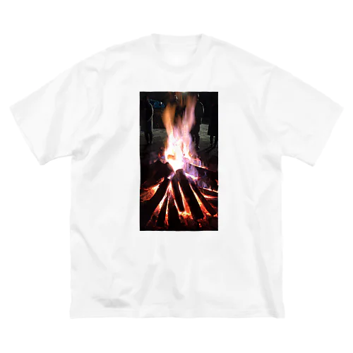 on fire ビッグシルエットTシャツ