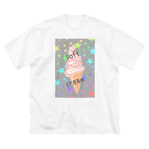 soft cream  ビッグシルエットTシャツ