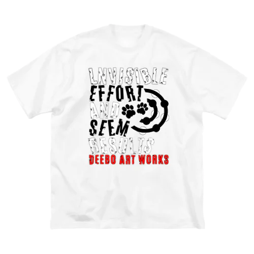 Invisible effort And Seem results　 ビッグシルエットTシャツ