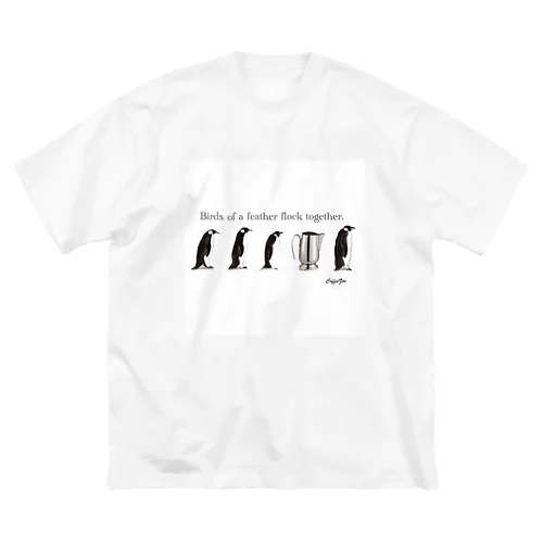 ビッグシルエットcaffe Zoo PENGUINS ビッグシルエットTシャツ