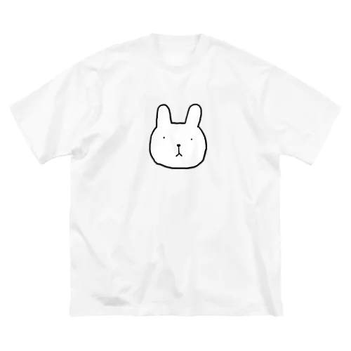 ふつウサの顔 ビッグシルエットTシャツ