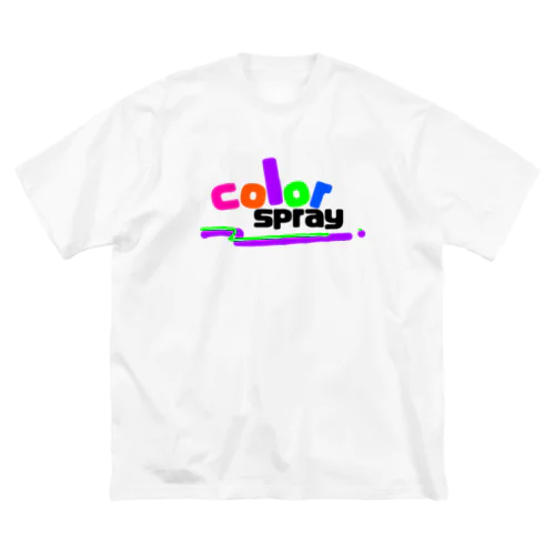 colour spray ビッグシルエットTシャツ