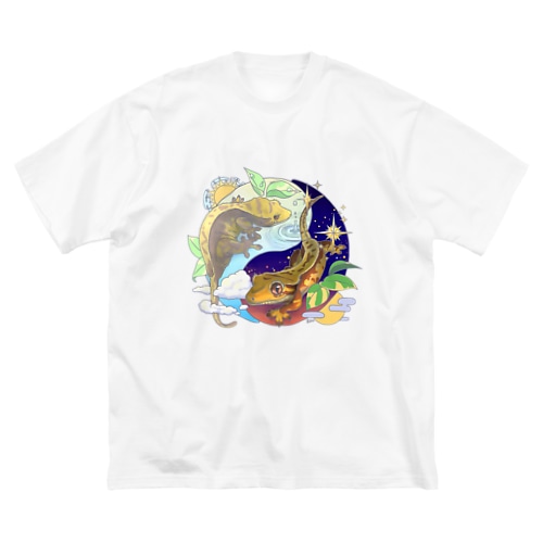 クレステッドゲッコーの陰陽魚 Big T-Shirt
