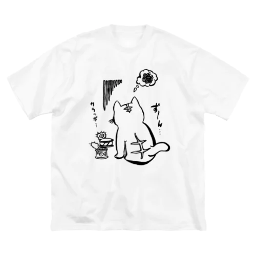 どんよりねこ ビッグシルエットTシャツ