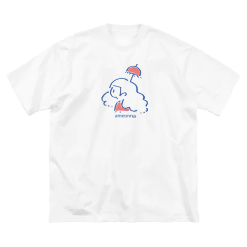 ﾜﾀｼﾊ ｱﾒｵﾝﾅ☂﻿ ビッグシルエットTシャツ