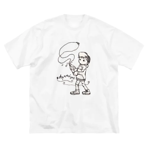 アクセな12星座　水瓶座 ビッグシルエットTシャツ