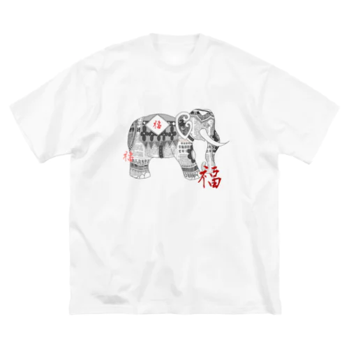 社会派チャイナ ビッグシルエットTシャツ