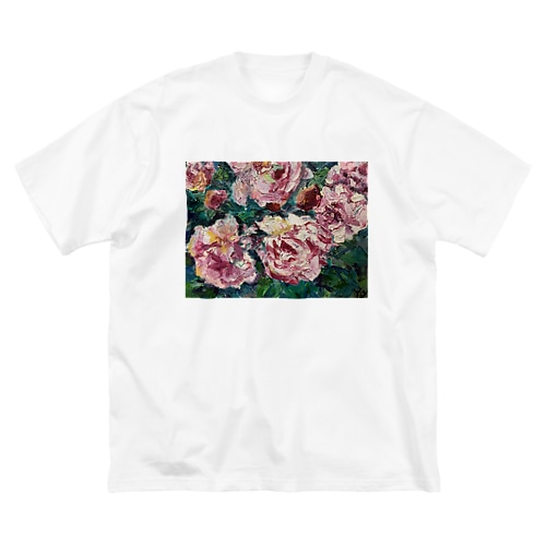 油彩-薔薇- Big T-Shirt