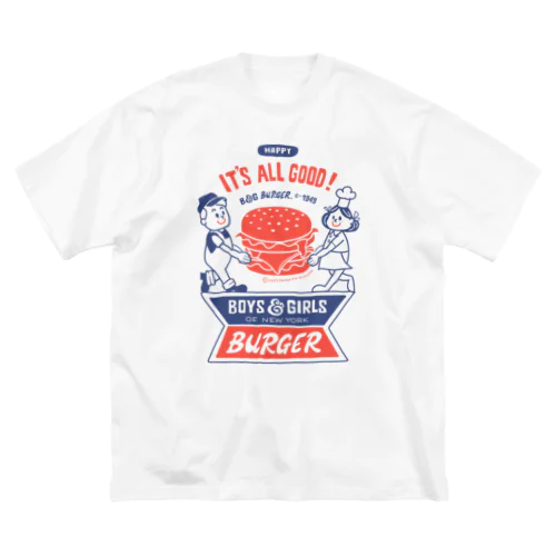 ハンバーガー＆BOY＆GIRL Big T-Shirt