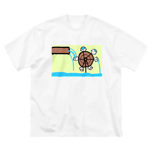 水車として手伝うねこたちです Big T-Shirt