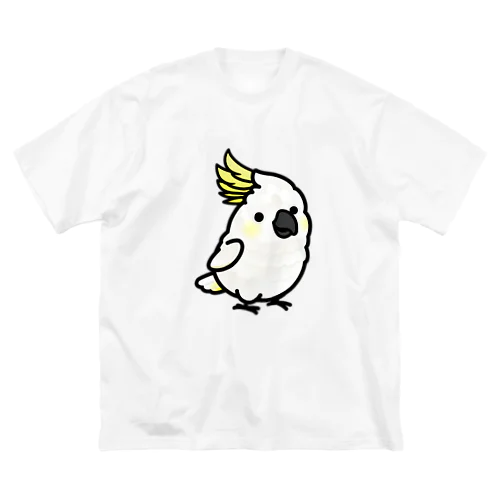 両面　Chubby Bird キバタン＆タイハクオウム ビッグシルエットTシャツ