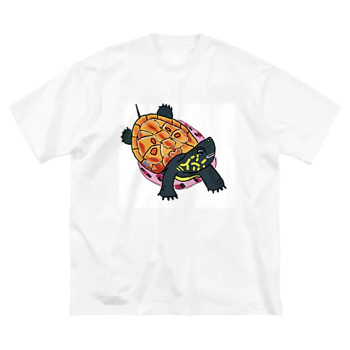 子亀のクサガメ ビッグシルエットTシャツ