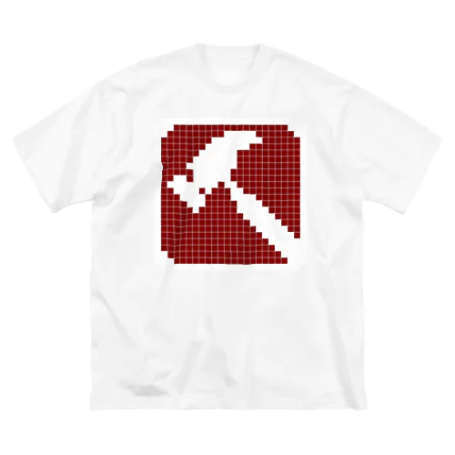 ドット絵ネイルハンマー ビッグシルエットTシャツ