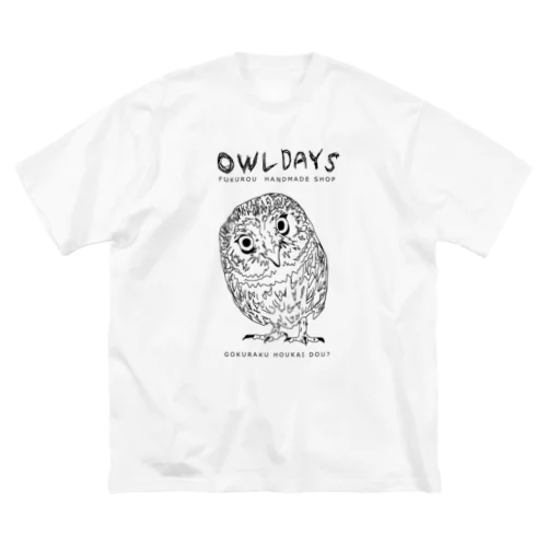 OWLDAYS×極楽崩壊堂 ビッグシルエットTシャツ