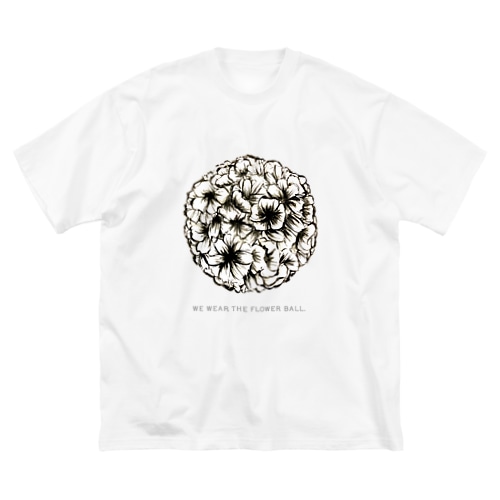 WE WEAR THE FLOWER BALL momo ver. Big T-Shirt