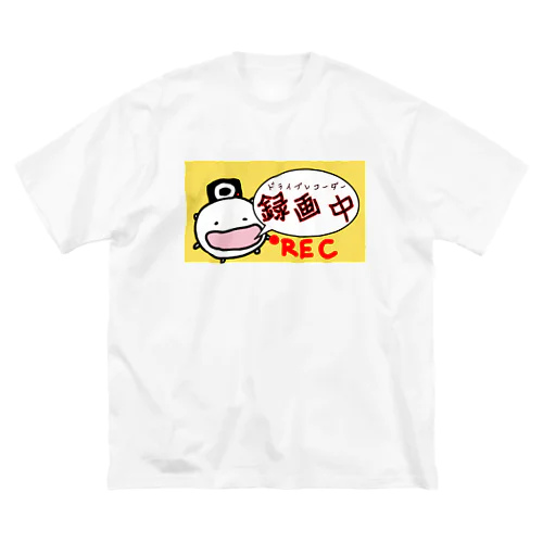 ドライブレコーダー録画中なねこです ビッグシルエットTシャツ