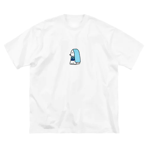 青いあまびえさん ビッグシルエットTシャツ