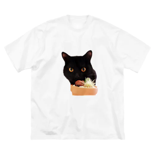 くろねことサボテン ビッグシルエットTシャツ