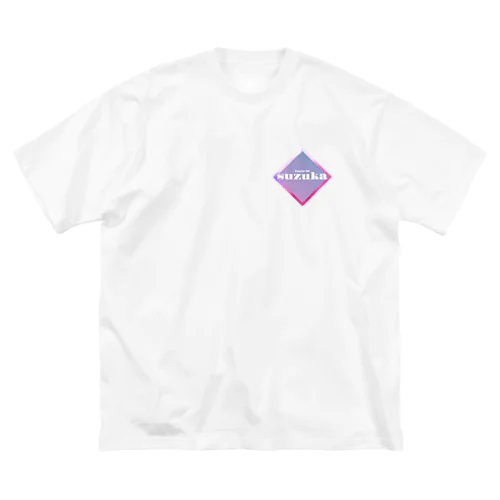 Maybe me white color ビッグシルエットTシャツ