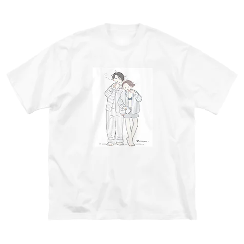 パジャマのカップル ビッグシルエットTシャツ