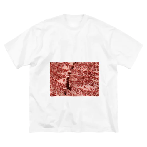 四角いお肉 ビッグシルエットTシャツ