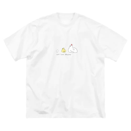 あさってのニワトリ ビッグシルエットTシャツ