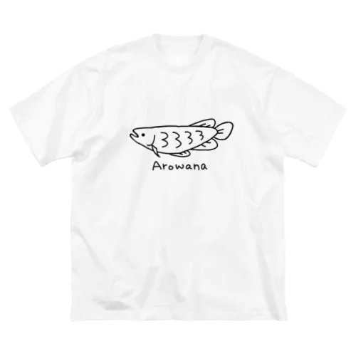 しゃくれアロワナ ビッグシルエットTシャツ