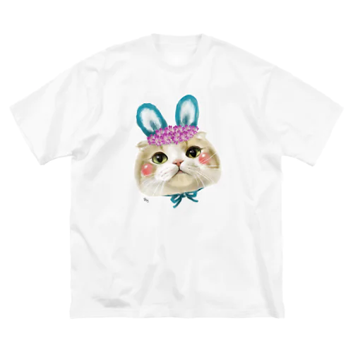 うさぎねこ ビッグシルエットTシャツ