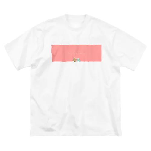 Let's walk together ビッグシルエットTシャツ