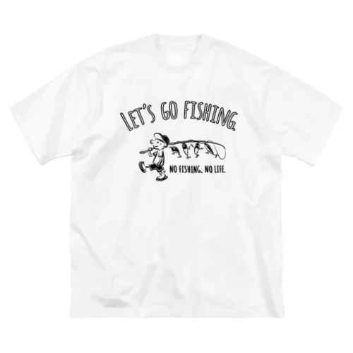 レッツゴーフィッシング ルアーと少年 Big T-Shirt