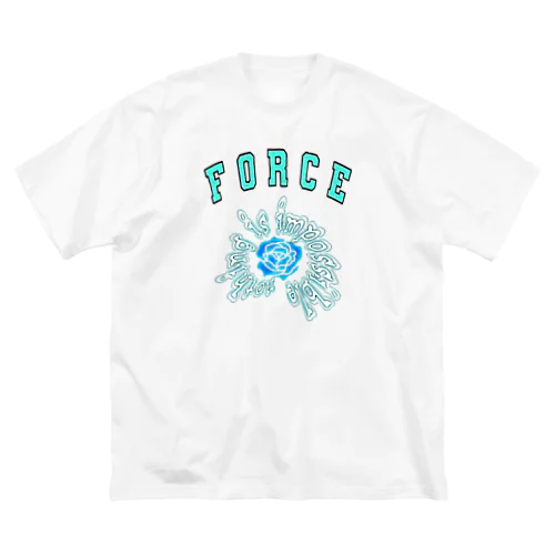 Blue rose ビッグシルエットTシャツ