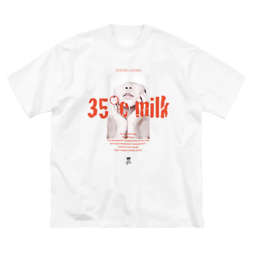 <コラボ→CHIHIRO URABE> 35℃ milk: TS ビッグシルエットTシャツ