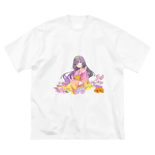 着物女性　『春』 Big T-Shirt