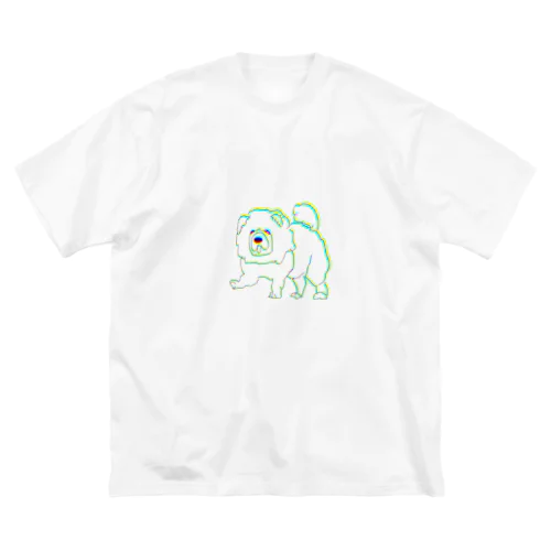 犬チャウチャウ(ちょっと大) ビッグシルエットTシャツ