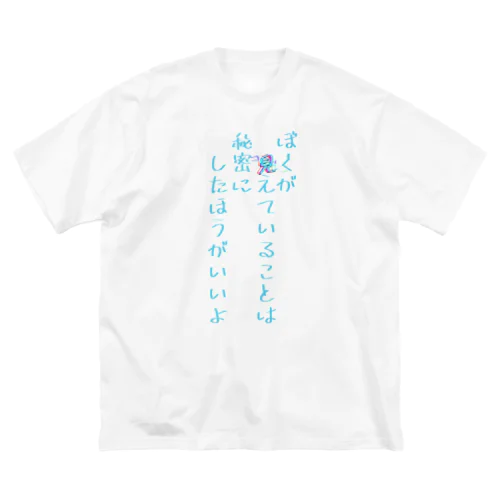 ぼくが見えていることは秘密にしたほうがいいよ Big T-Shirt