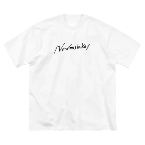 ハートに刻むNewmistakes 黒ロゴ ビッグシルエットTシャツ