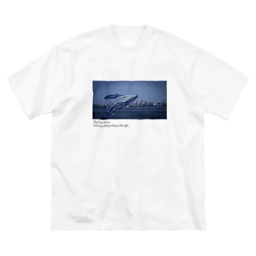 真夜中のクジラ white Big T-Shirt