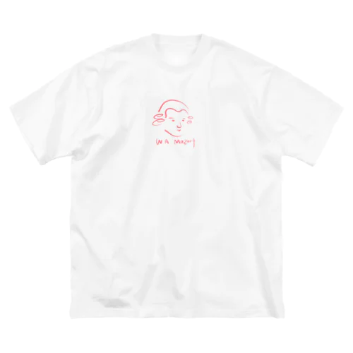 モーツァルト　赤　Mozart ビッグシルエットTシャツ