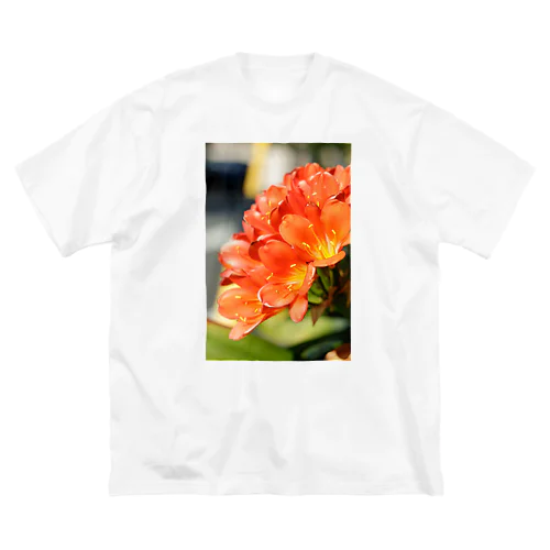 FLOWERS-だいだい- ビッグシルエットTシャツ