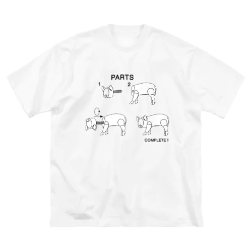 組み立て ビッグシルエットTシャツ