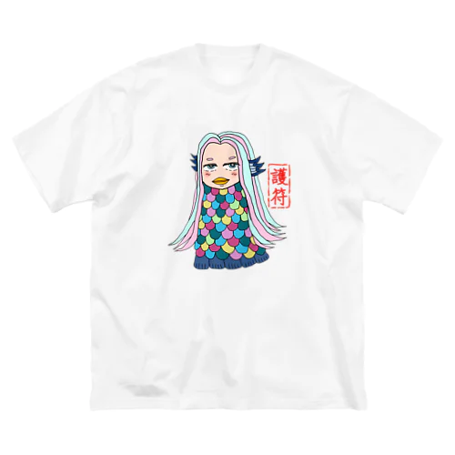 お嬢様なアマビエ様 ビッグシルエットTシャツ