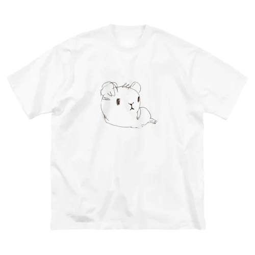 横モルモット ビッグシルエットTシャツ